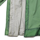Close-up of the genuine Dutch army olive OD parka liner waterproof PTFE inner lining for military jackets