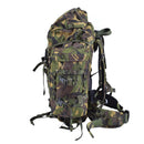 Genuine Dutch Military 60L DPM camouflage backpack with padded straps and multiple compartments for tactical use.