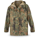 Original German army field Jacket GoreTex Flecktarn waterproof rain gear parka - GoMilitar