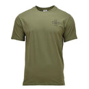 Original ukrainisches Militär-T-Shirt mit Emblem der Streitkräfte Tryzub, kurzärmelig