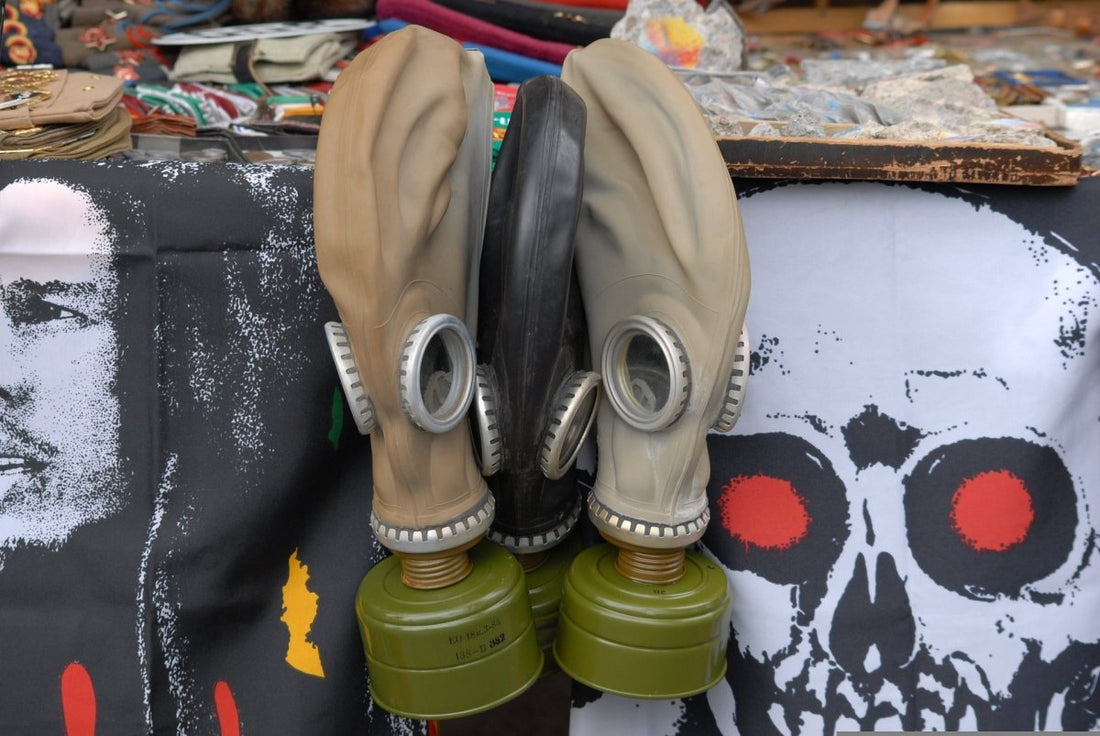 vintage gas mask filters