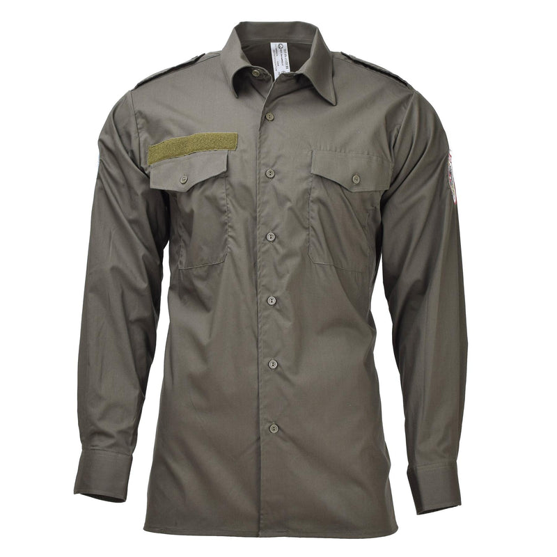 Original Österreichisches Bundesheer Felddiensthemd oliv Bundesleicht NEU