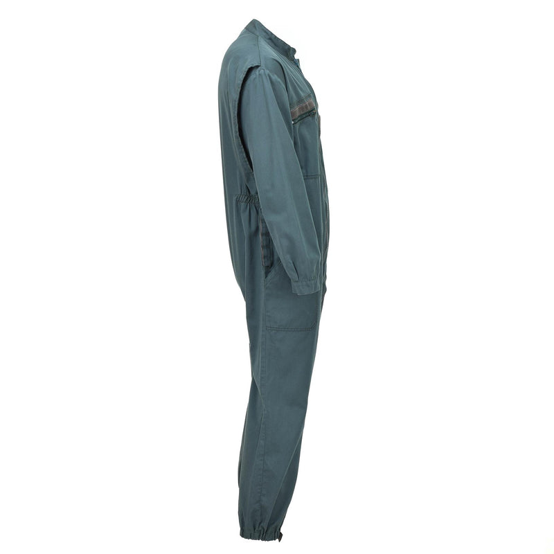 Original Militär-Overall der französischen Luftwaffe mit Doppelreißverschluss, Mechaniker-Overall in Olivgrün
