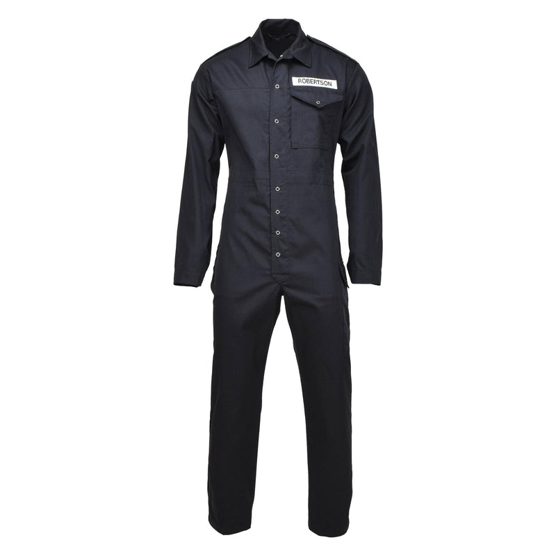 Original britischer Militär-Mechaniker-Overall, Arbeitskleidung, Uniform, Arbeitsoverall, schwarz