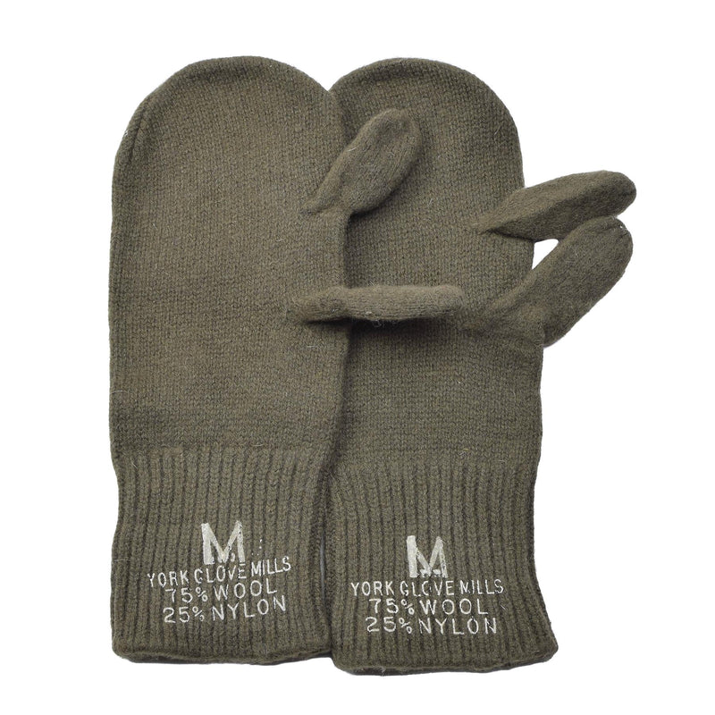Original US Militär Trigger Fäustlinge Militär Überschuss Wollwärmer Handschuhe NEU
