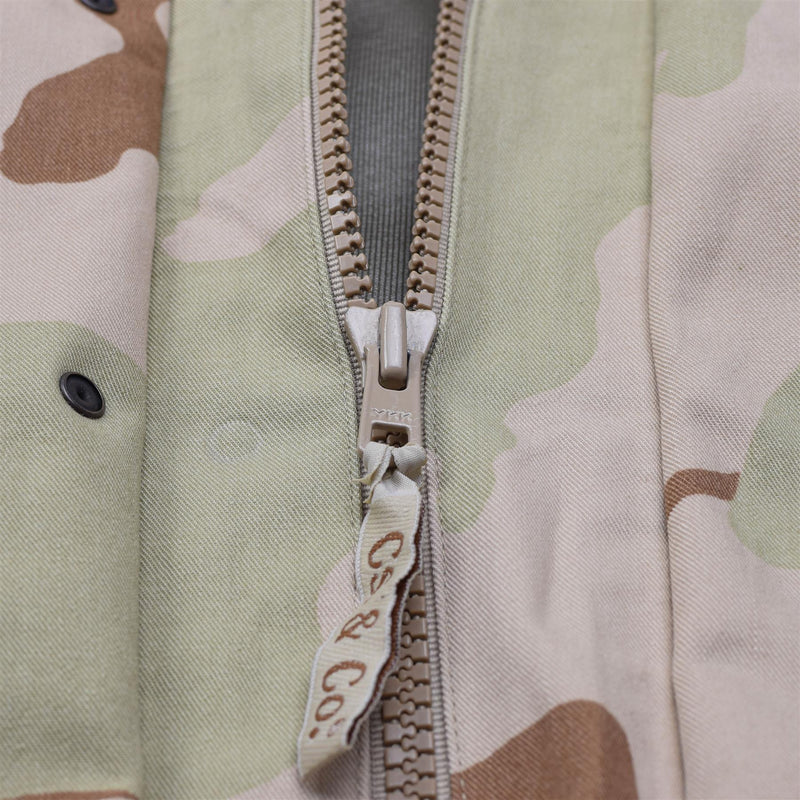 Original Regenjacke der ungarischen Armee, Kampftarnung, Wüsten-Regenjacke, wasserdicht, mit Kapuze