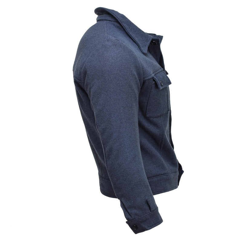 Echte italienische Militärbluse aus formeller Wolle, Jacke, robuster Armeeüberschuss, Vintage