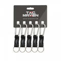TAC MAVEN 6 mm Aluminium-Karabiner, 5 Stück, Outdoor-Schlüsselclips, Campingausrüstung