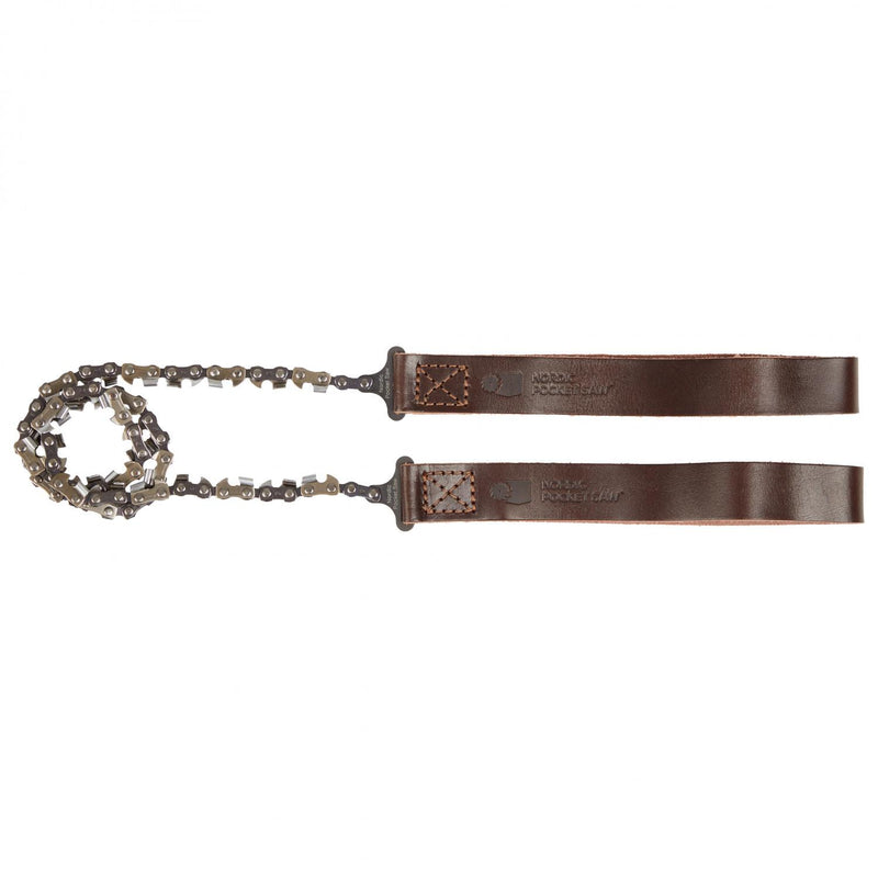 NORDIC POCKET SAW Tragbare Kettensäge aus Kohlenstoffstahl für Wandern und Camping PREMIUM Edition