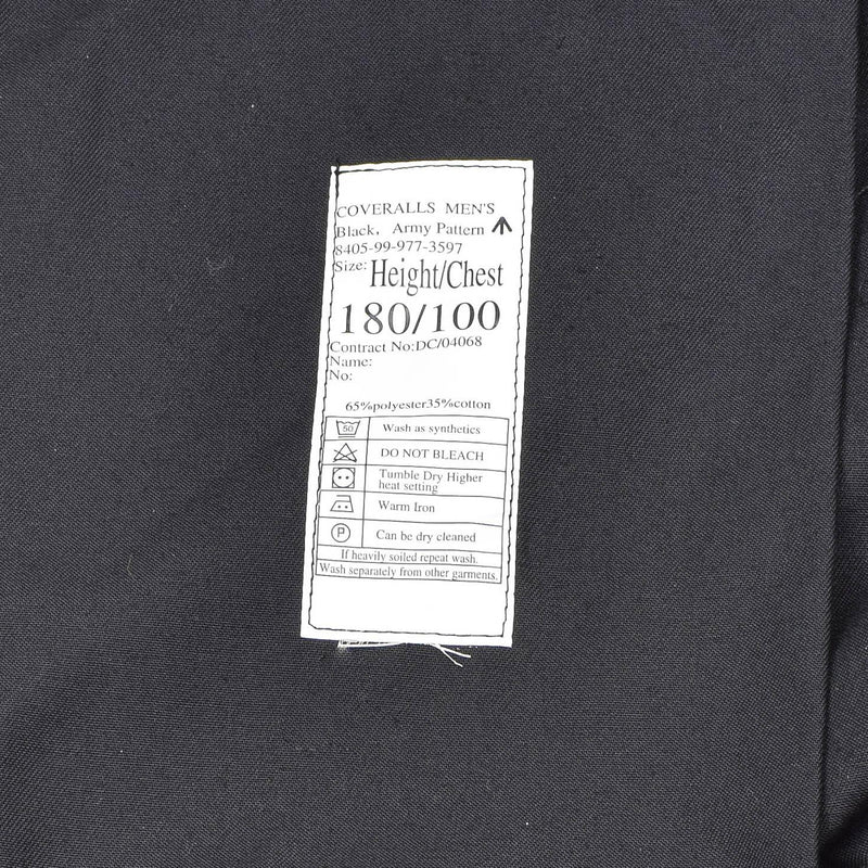 Original britischer Militär-Mechaniker-Overall, Arbeitskleidung, Uniform, Arbeitsoverall, schwarz
