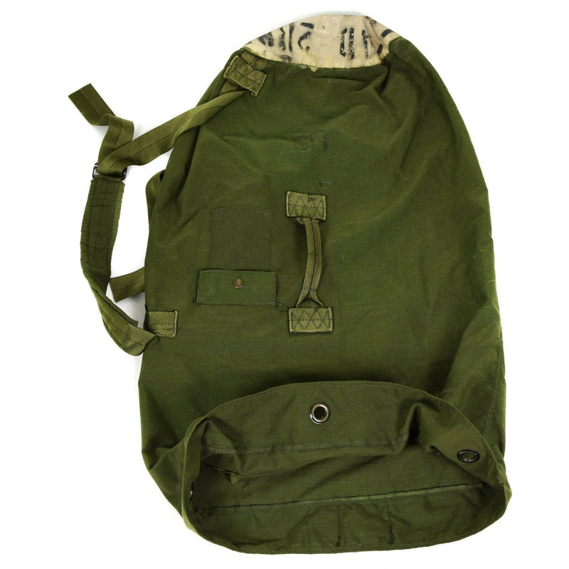 Original US Army Seesack, groß, olivgrün, Militärsack aus Segeltuch, Seesack