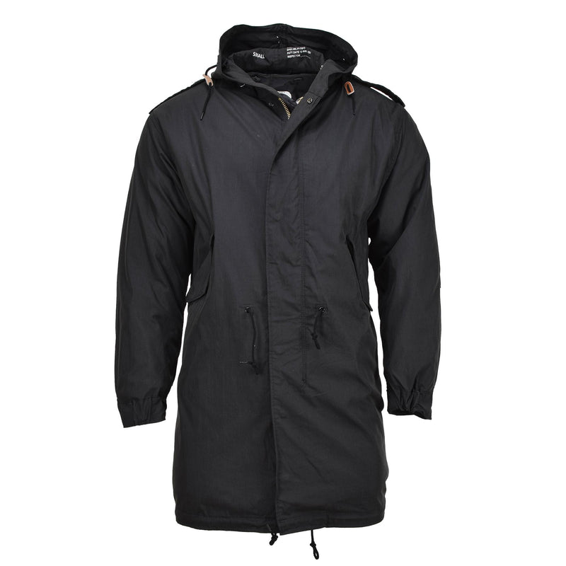 MIL-TEC Marke US Militär-Stil Parka M51 Außenmaterial mit Kapuze und Steppfutter schwarz NEU