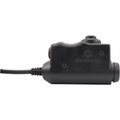 Earmor PTT-Adapter Motorola 1-poliges Funk-Headset, kabelgebunden, taktisch, Schwarz