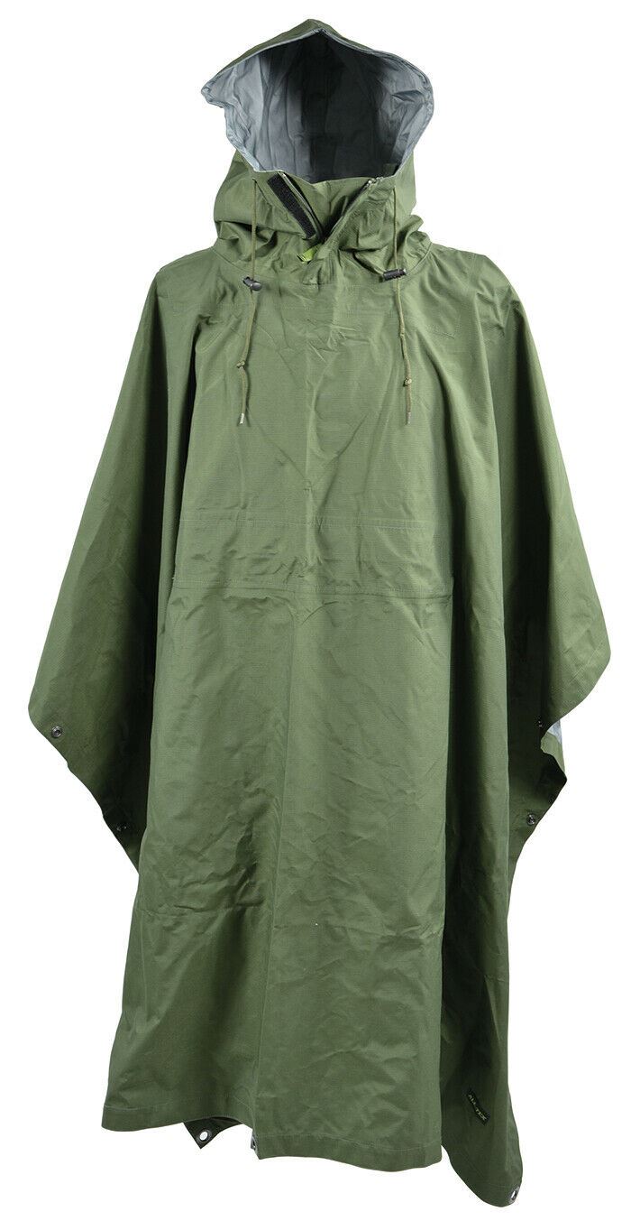 Ale-Tex 3-lagiger wasserdichter Regenponcho im Armeestil, PTF-Membran M90 Camo 