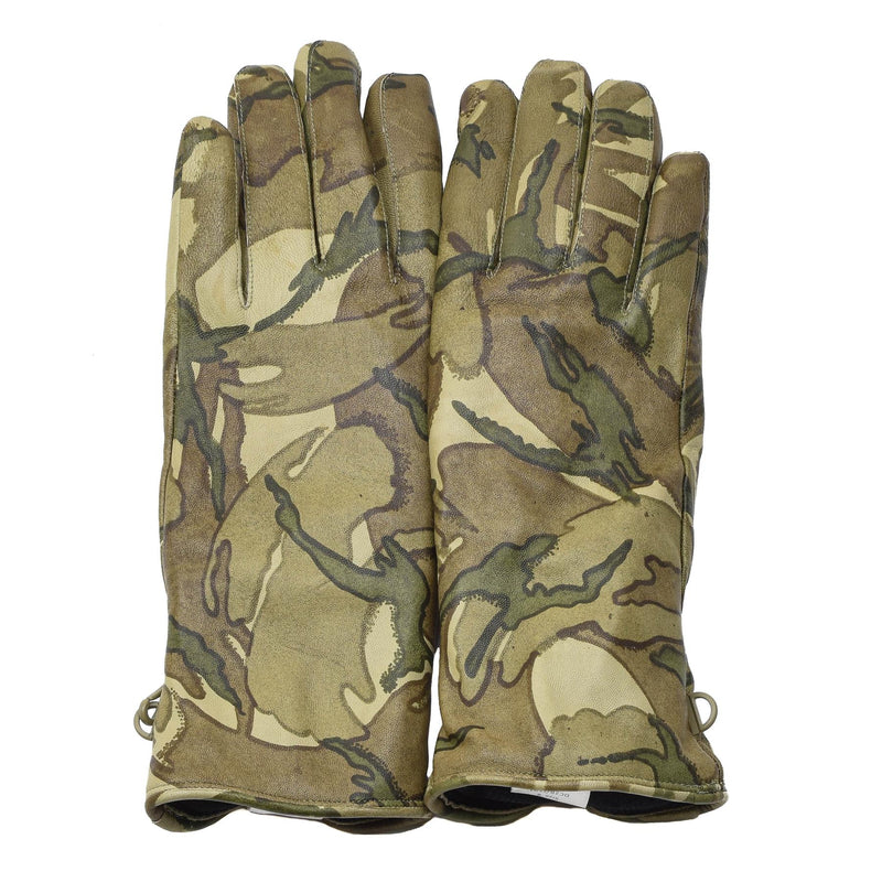 Echte britische MK II Kampflederhandschuhe MTP Camouflage warm gefütterte Handschuhe
