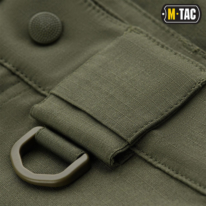 M-TAC Bermudashorts im Army-Stil, Kampfhose, dehnbares Ripstop in Militärqualität, Olivgrün