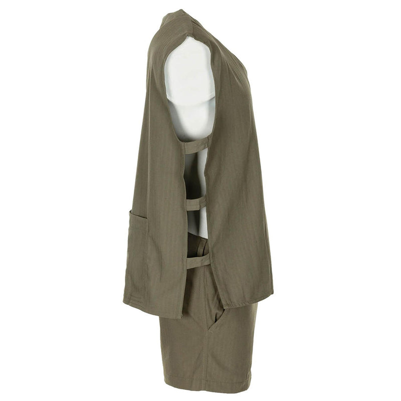 Original französisches Militär-Dschungel-ärmelloses olivfarbenes Hemd, taktisch, leicht, NEU