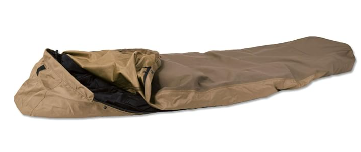 MIL-TEC Wasserdichter, atmungsaktiver Schlafsack, 3-lagiger Laminatbezug, Coyote