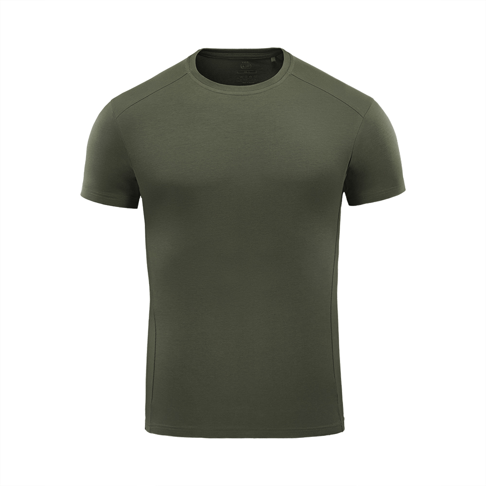 M-Tac 93/7 Sommer-T-Shirt mit bequemer Passform, leichte Stretch-Baumwolle, Armeeoliv