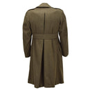 Original kanadischer Armee-Wollmantel, Militärüberschuss, Vintage-Olivgrün