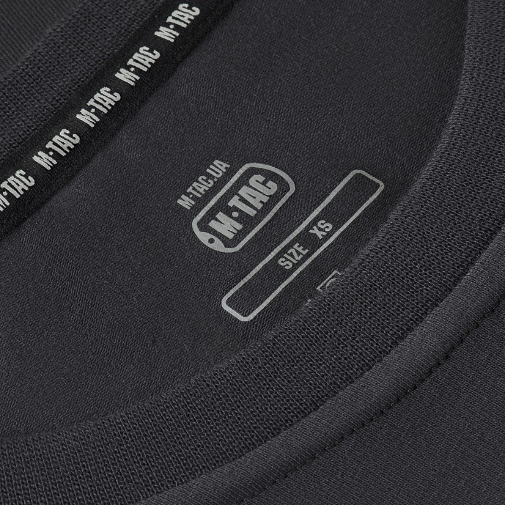 M-TAC 93/7 Sommer-T-Shirt aus leichter Stretch-Baumwolle, kurzärmelig, dunkelgrau
