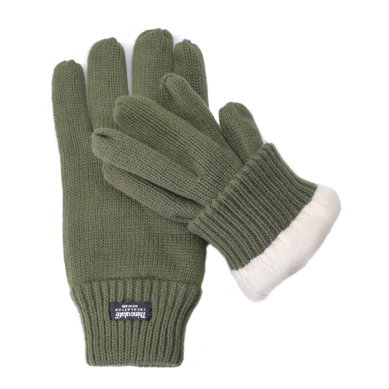 Mil-Tec Handschuhe Herren Warmes Strickfutter THINSULATE™ Olive OD Taktische Winterausrüstung