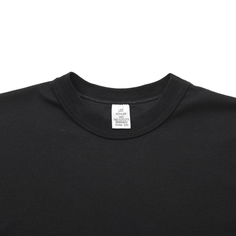 Leo Kohler Militär T-Shirts Armeepersonal Uniform First Layer Unterhemd schwarz