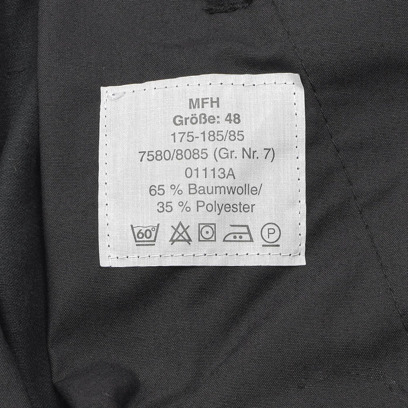 BDU-Cargohose im Stil der Bundeswehr, schwarz, strapazierfähige Kampfuniform, klassische Hose
