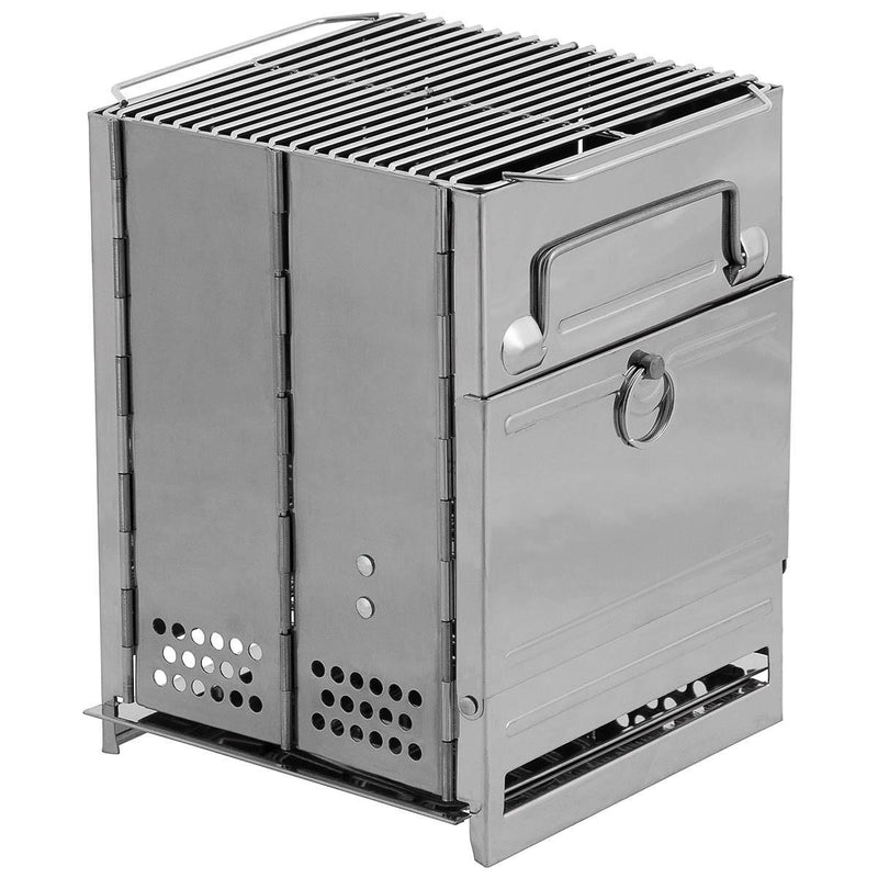 MFH Raketenofen Edelstahl faltbarer Grillrost Campinggrill Outdoor BBQ Kochgeschirr