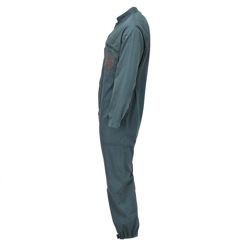 Original Militär-Overall der französischen Luftwaffe mit Doppelreißverschluss, Mechaniker-Overall in Olivgrün