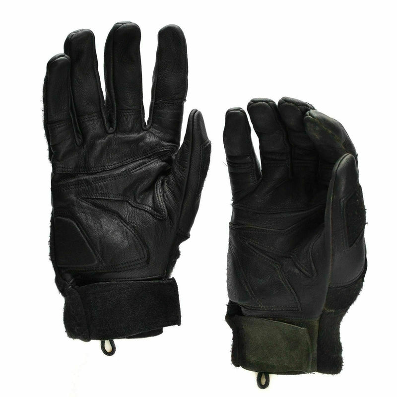 Original österreichische Bundesheer Kampftaktikhandschuhe Leder Nomex Militärhandschuhe