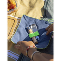 Opinel Picnic+ N°08 Besteckset Klappmesser Löffel Gabel Camping Buche