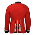 Echte britische Armeejacke, Uniform, Tunika, rotes Kleid, scharlachrote Gardekavallerie