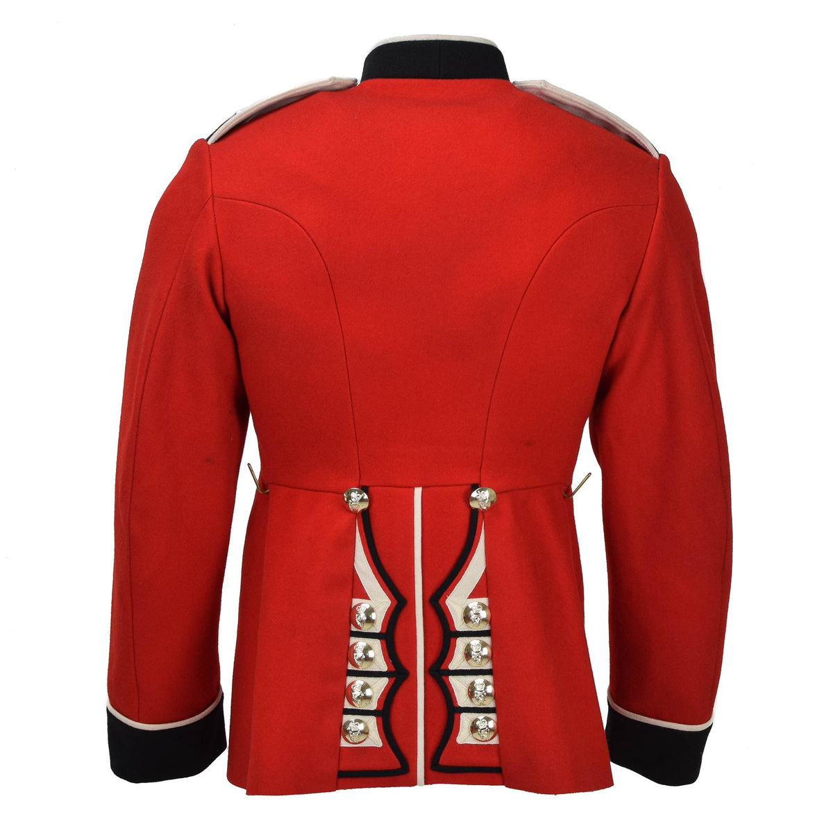 Echte britische Armeejacke, Uniform, Tunika, rotes Kleid, scharlachrote Gardekavallerie