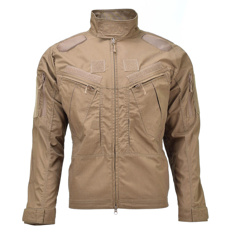 Mil-Tec Brand Militärstil Ripstop Dark Coyote Kampftruppenjacke Chimera