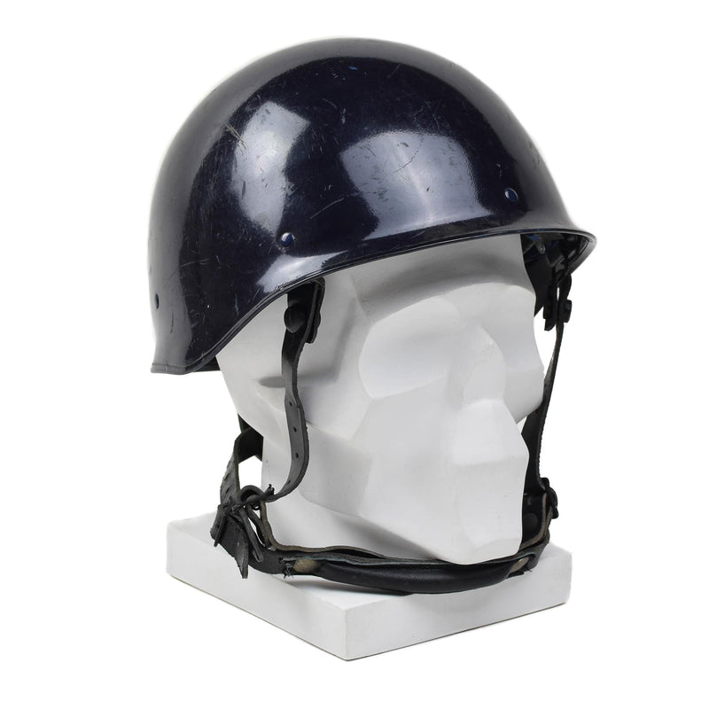 Original französischer Militär MP Blau F1 taktischer Helm Kampffeldausrüstung Vintage NEU