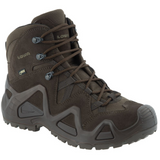 Lowa Zephyr GTX Mid TF Taktische Stiefel, wasserdicht, gepolsterter Schaft, dunkelbraun