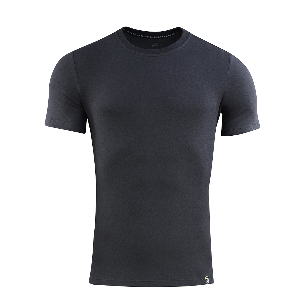 M-TAC 93/7 Sommer-T-Shirt aus leichter Stretch-Baumwolle, kurzärmelig, dunkelgrau