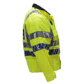 Original reflektierende Warnschutz-Uniformjacke der schottischen Polizei, Gelb