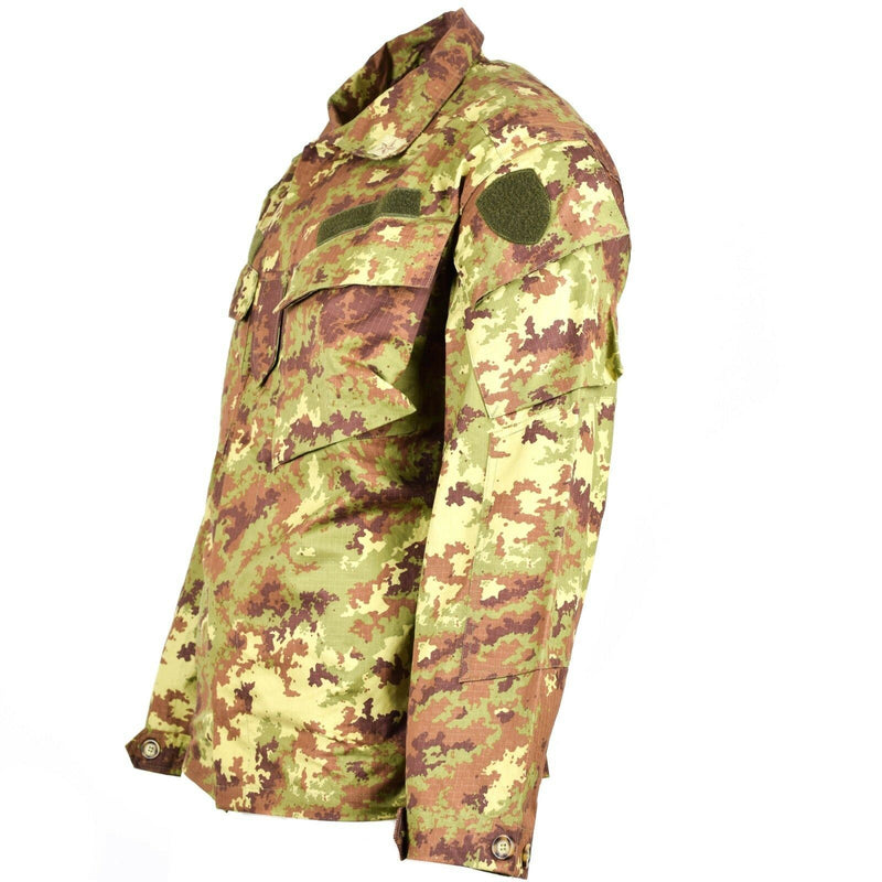 Echtes Rip Stop Vegetato Camo ACU Jacke Kampffeldhemd der italienischen Armee NEU
