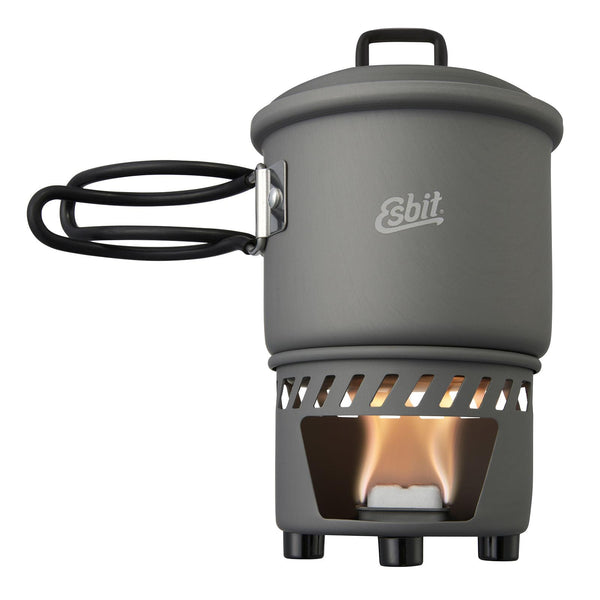 ESBIT Marke Kochset Festbrennstoffkocher Camping Survival Wasser Essen erhitzen