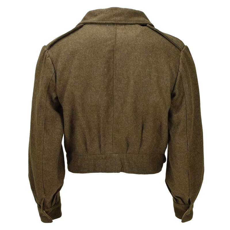 Original griechische Armee Eisenhower Ike Jacke oliv Wolle Vintage Feld Militär