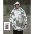 Mil-Tec Notfall-Überlebens-Poncho mit Kapuze, leichter Thermo-Regenschutz