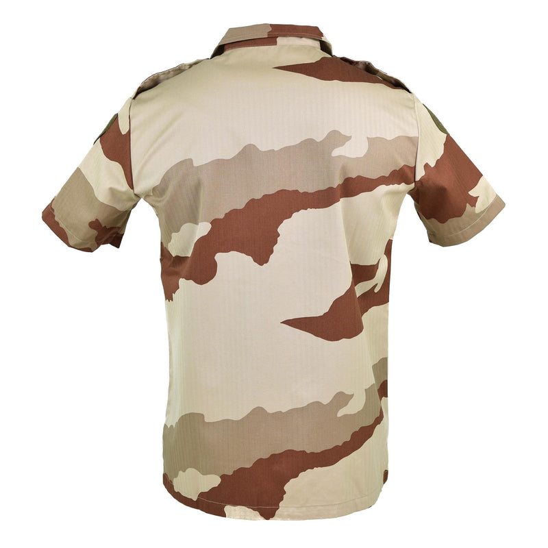 Original französische Armee F2 Hemd Wüstentarn Kurzarm Militär Überschussausgabe NEU
