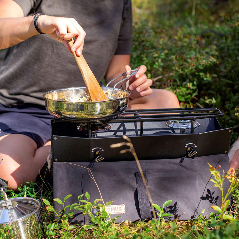 Primus Onja Campingkocher, Kochen im Freien, zwei Brenner, tragbares kompaktes Kochgeschirr