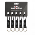 Pentagon Taktische 5 mm Aluminium-Karabiner-Clips, 5 Stück, Outdoor-Camping-Schlüsselanhänger