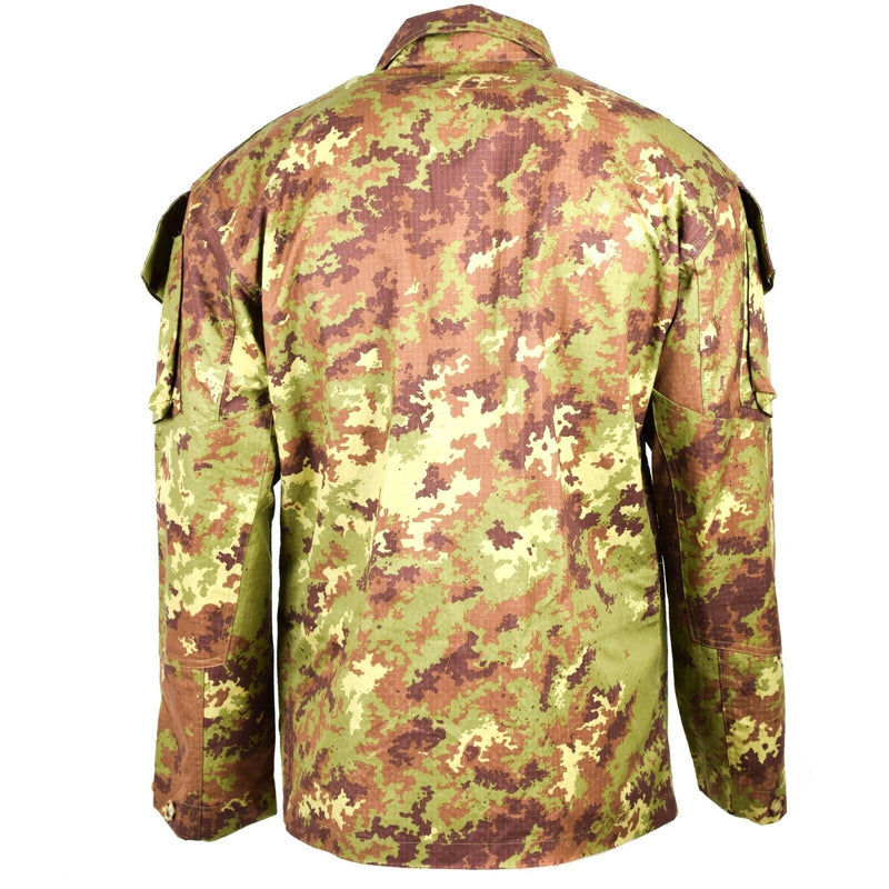 Echtes Rip Stop Vegetato Camo ACU Jacke Kampffeldhemd der italienischen Armee NEU