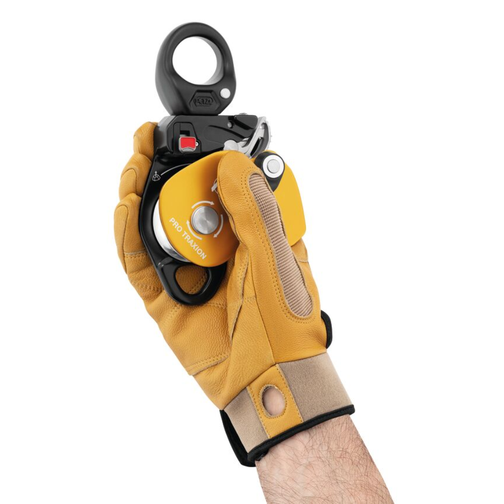 PETZL PRO TRAXION Progress Capture Pulley Wirbelseil-Zuggerät Gelb