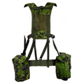 Original dänisches Militär M/96 CQC Gurtband-Set, 6-teilig, verstellbar, M84 Camo