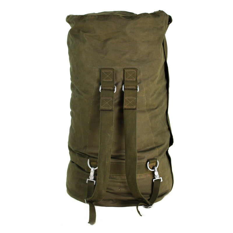 Original Seesack der Bundeswehr, großer olivfarbener Rucksack